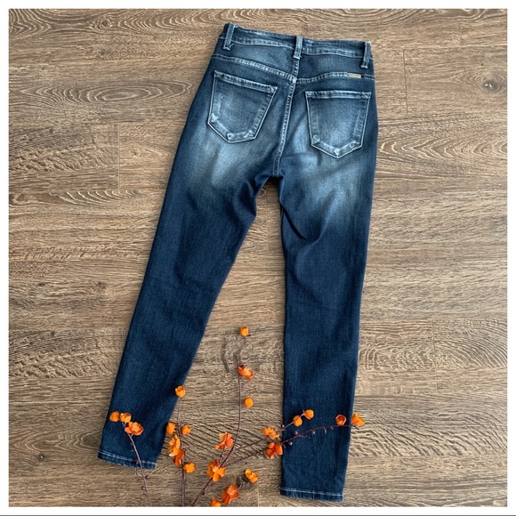 KanCan Ripped Knee Distressed Ankle Skinny Jeans - Picture 7 of 8